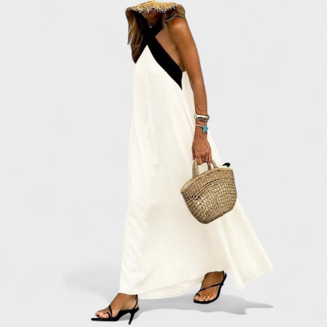 Fabiola | Vestido maxi elegante para mujer de verano
