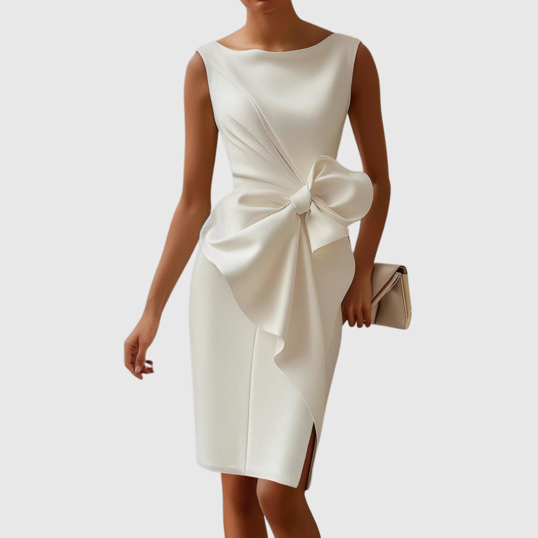 Montserrat | Ärmelloses Midikleid mit gekreuztem Detail