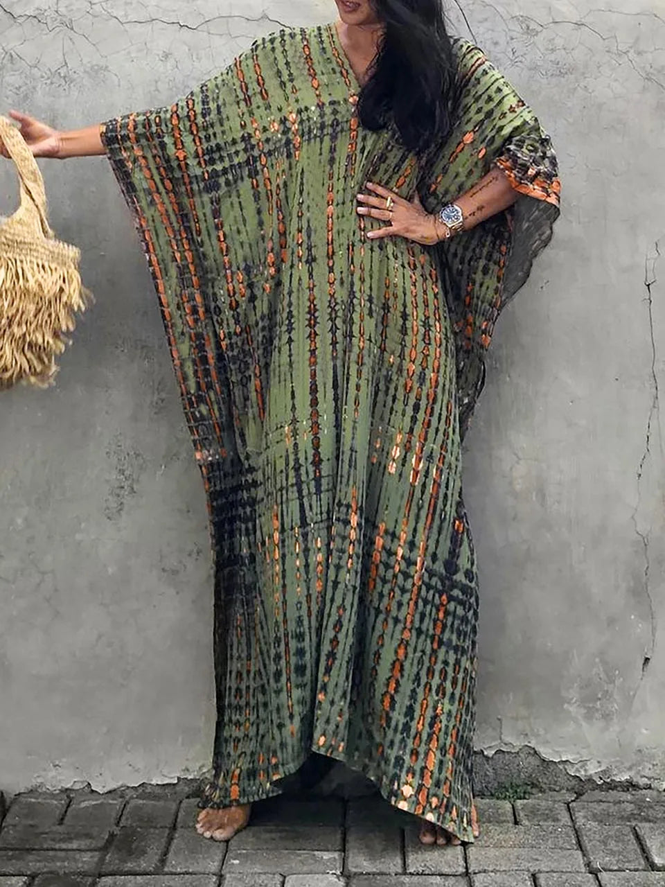 Katy | Robe longue caftan d'été pour femme