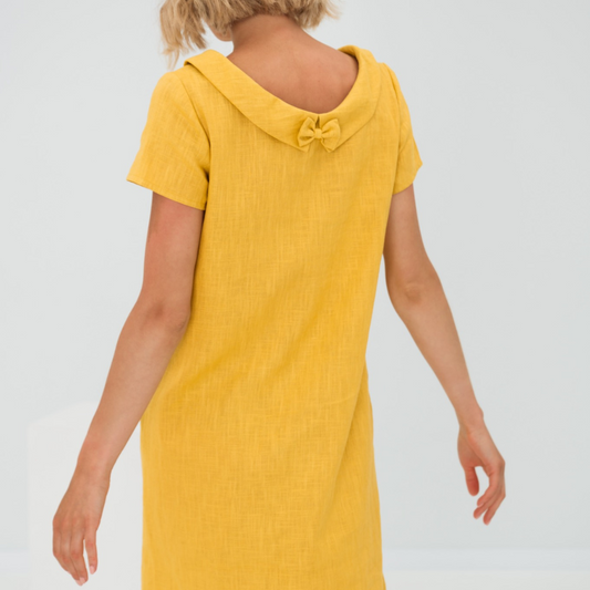 Velmira | Vestido corto con manga corta y diseño suelto