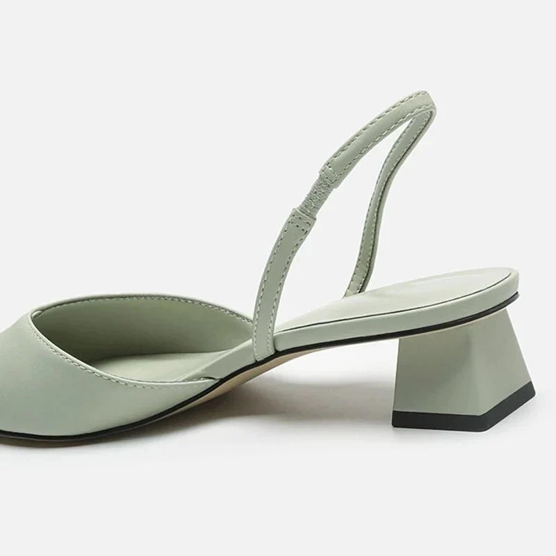 Belora | Damen-Sandalen mit spitzer Zehenpartie und niedrigem, offenen Absatz