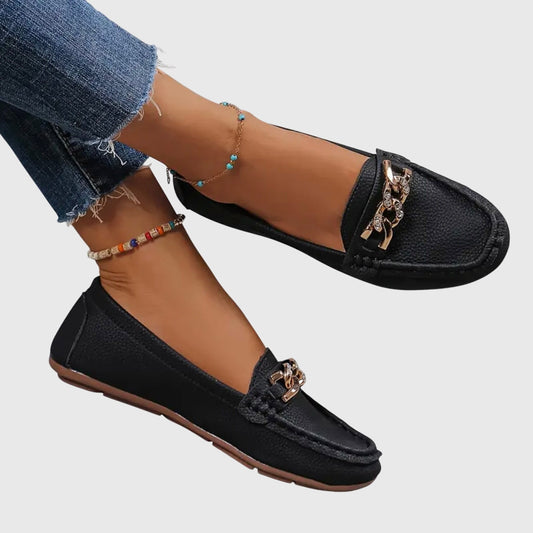 Melira | Orthopädische Mokassins mit Metallakzent und Design