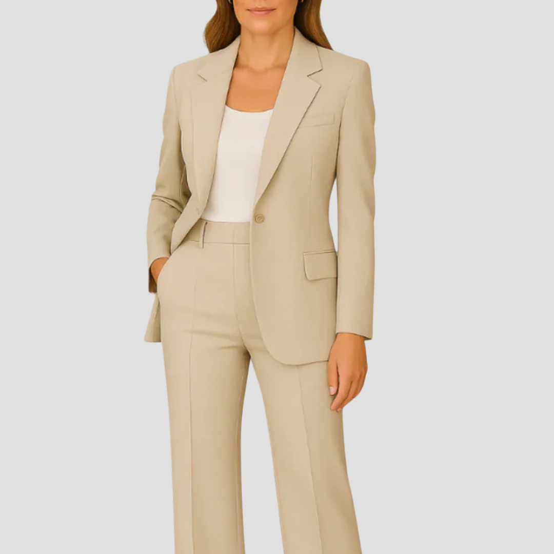 Celia | Damenanzug mit Blazer und geradem Hosenbein