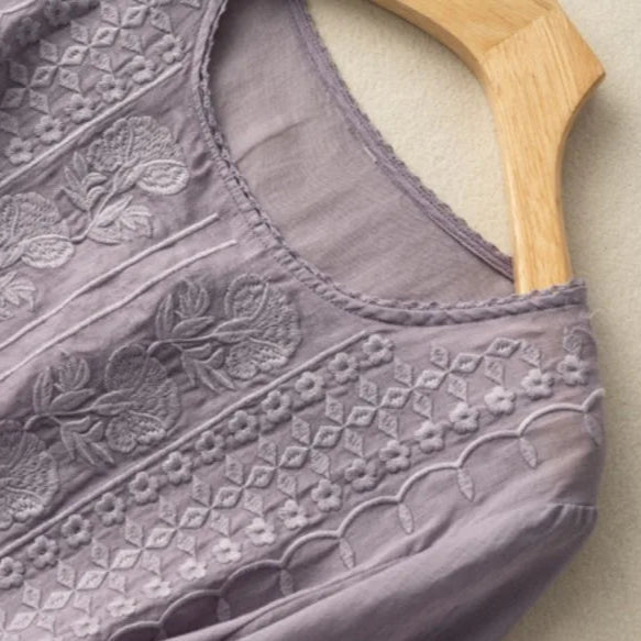 Zorione | Chic Summer Blouse with Embroidery for Women