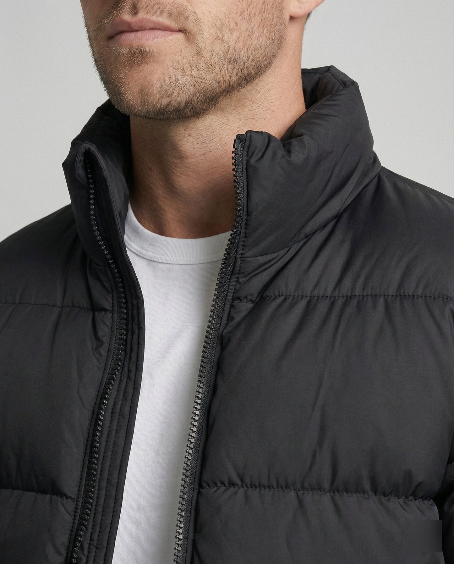Leo | Chaqueta acolchada para hombre con plumón de pato cálido