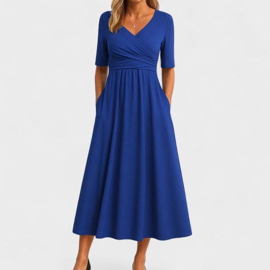 Danira | Midikleid für Damen mit V-Ausschnitt