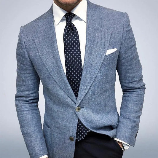 Cipriano | Chaqueta para hombre con textura y corte recto