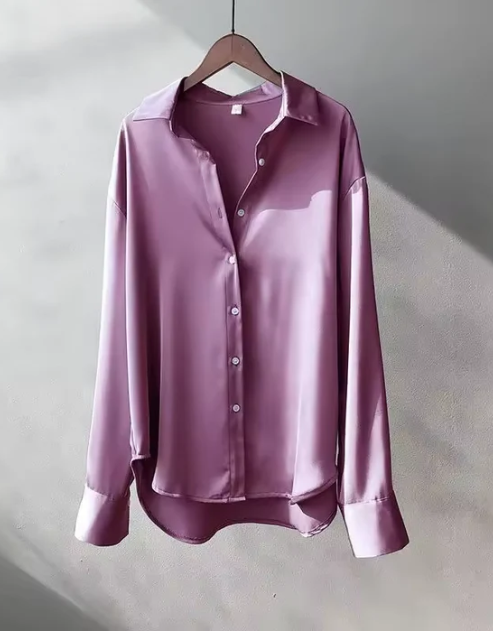 Lorenae | Damenbluse mit Knöpfen und elegantem Langarm-Design