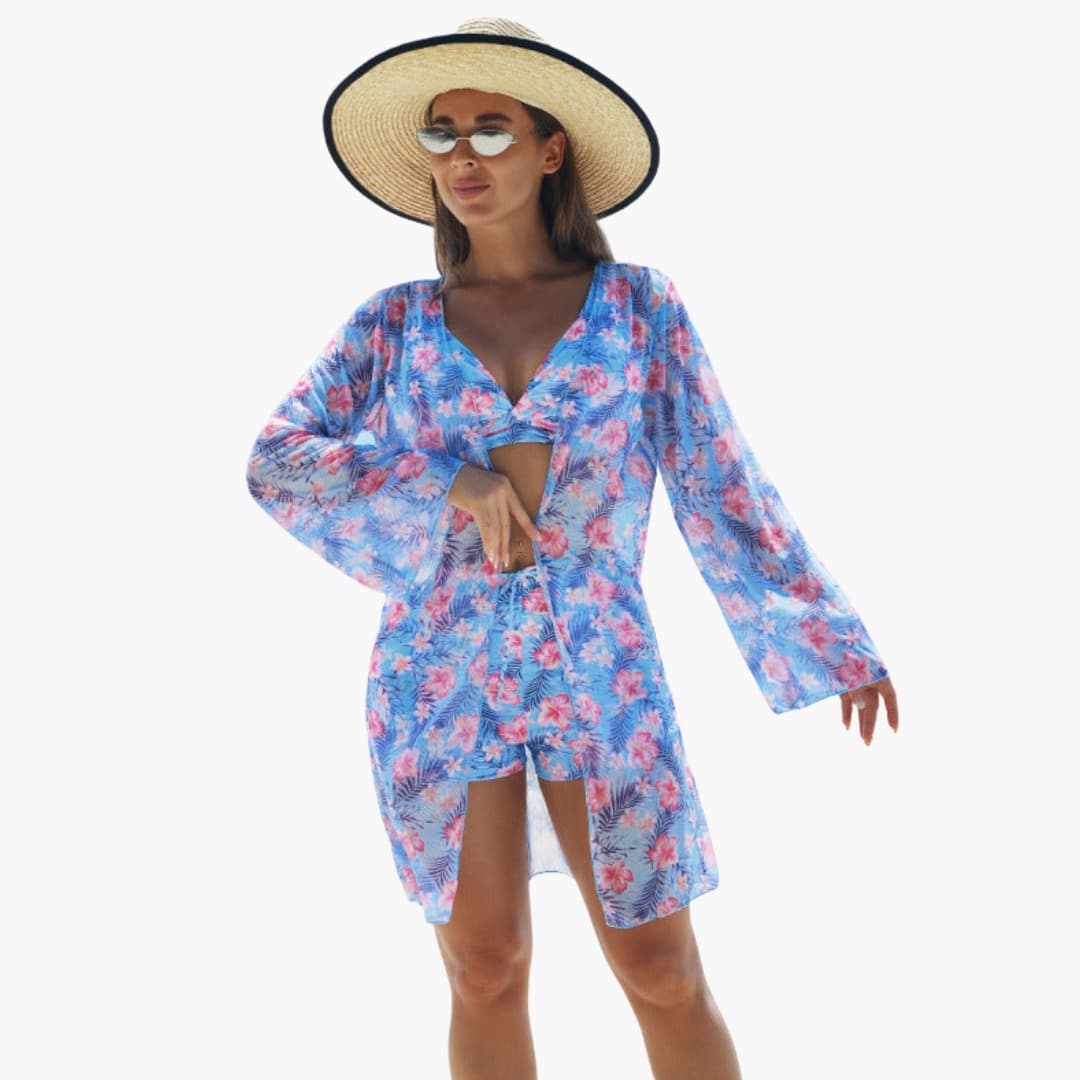 Teresa | Ensemble bikini trois pièces pour femme avec imprimé