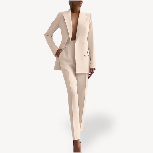 Verena | Formal spring set with suit and long blazer for women