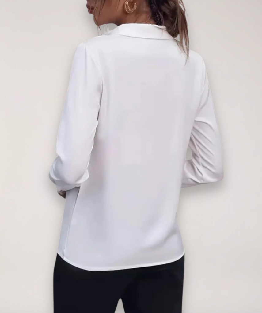 Aurelia | Klassische Bluse mit Hemdkragen für Damen