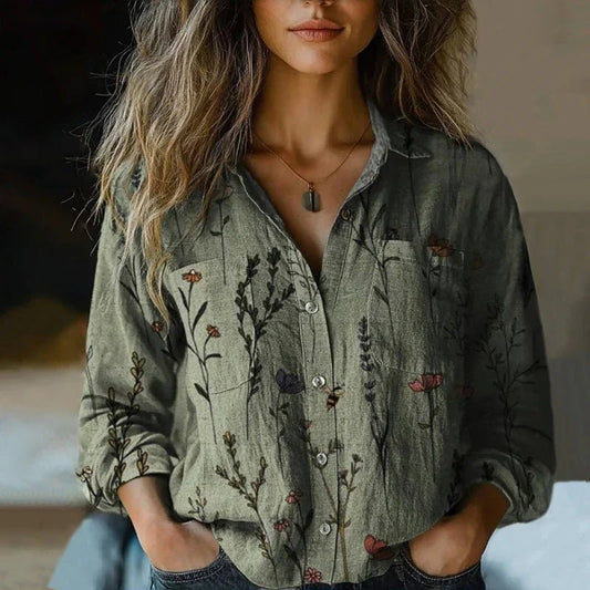Luisa | Boho-Bluse für Damen mit Vintage-Paisley-Muster