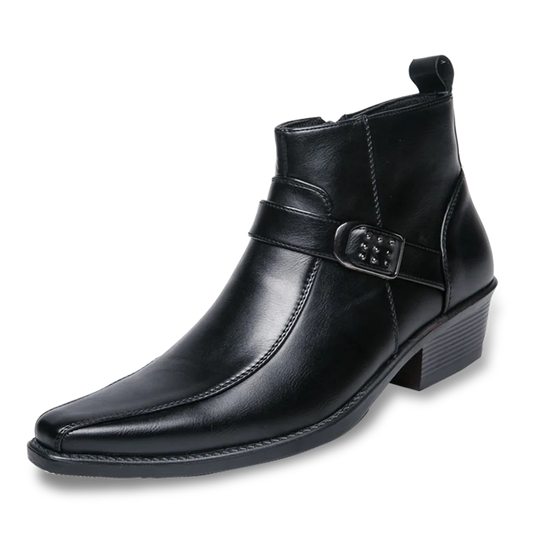 Salvador | Men's narrow-toe boots with side buckle