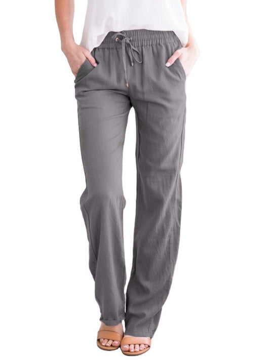 Hiro | Pantalón largo con cintura elástica y cordón