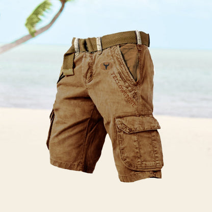 Pablo | Herren-Cargoshorts mit verstellbarem Gürtel und Taschen  