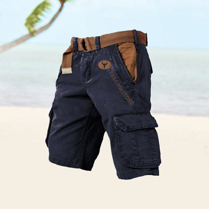 Pablo | Herren-Cargoshorts mit verstellbarem Gürtel und Taschen  
