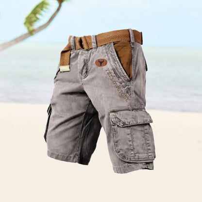 Pablo | Herren-Cargoshorts mit verstellbarem Gürtel und Taschen  