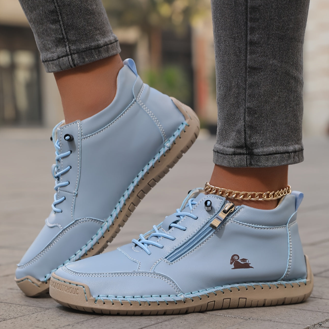 Chantal | Elegante Frühlings-Sneaker für Damen mit Reißverschluss  