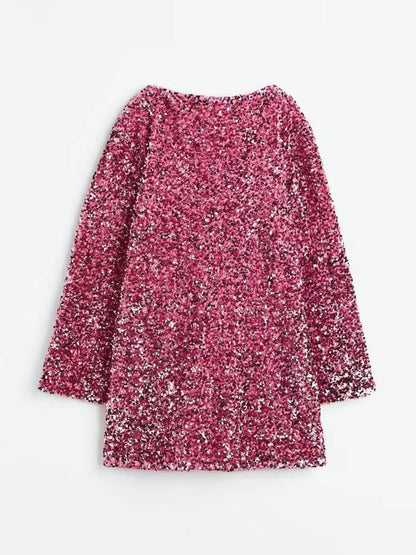 Mireia | Women's short sequin dress with bow detail