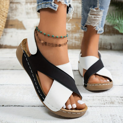 Lola | Sandalias de cuña para mujer con plataforma y suela acolchada
