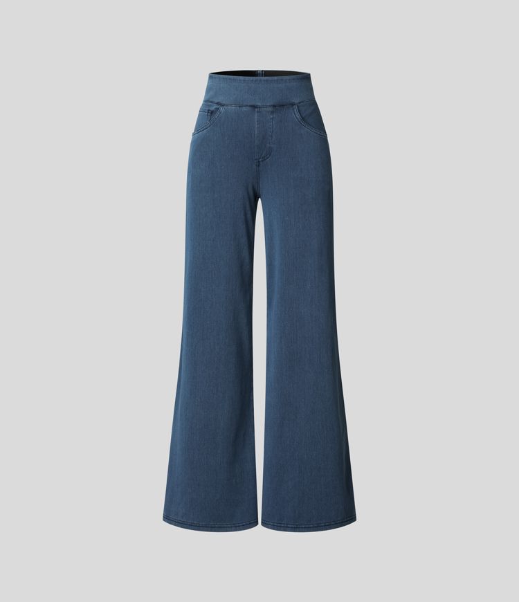 Estela | High-waisted wide-leg loose-fit trousers