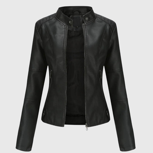 Solana | Damen-Lederjacke mit Stil und Reißverschluss  