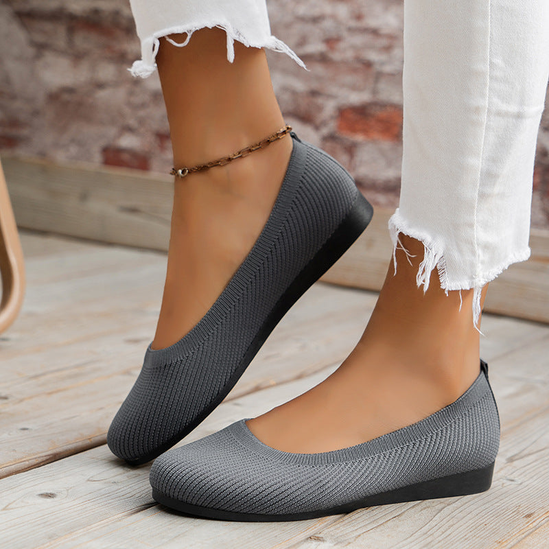 Lara | Flache orthopädische Schuhe ohne Schnürsenkel mit geschlossenem Design