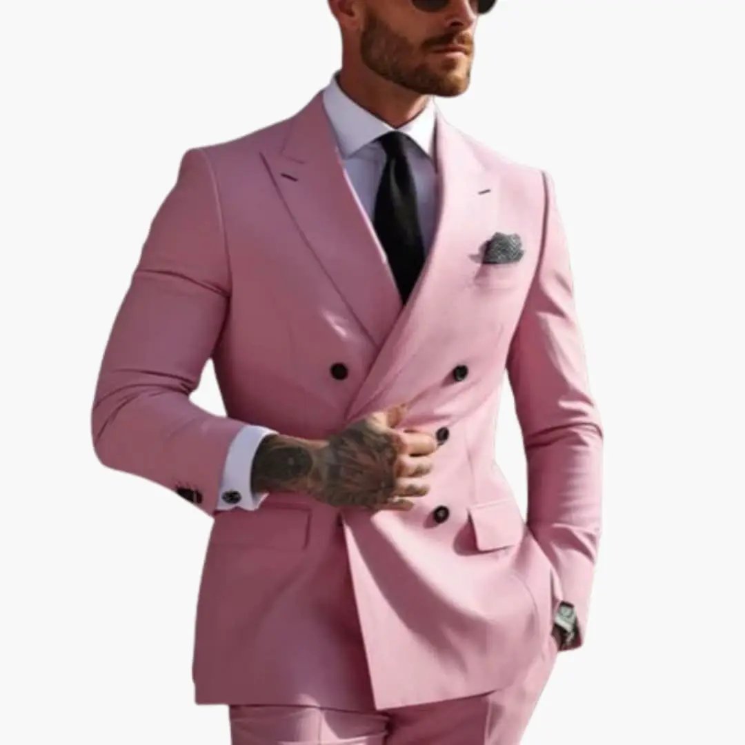 Miguel | Traje para hombre de dos piezas con blazer cruzado y pantalón