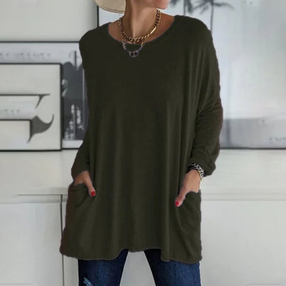 Aris | Bluse mit langen Ärmeln und lockerem Sitz für Damen