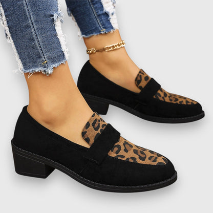 Brunela | bequeme Mokassins mit Leopardenmuster und Design