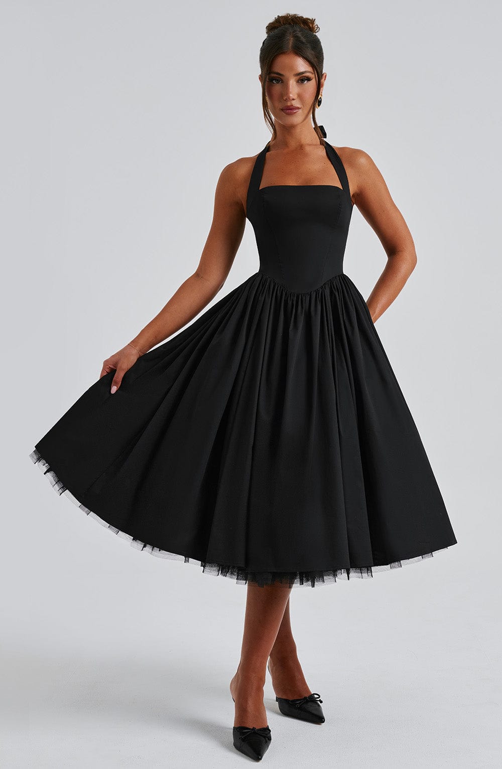 Lúa | Midi sukienka halter na wydarzenia dla kobiet