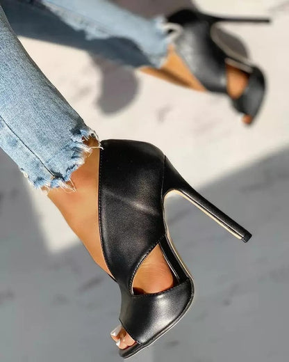 Abril | Orthopedic sandals with high heel and open design