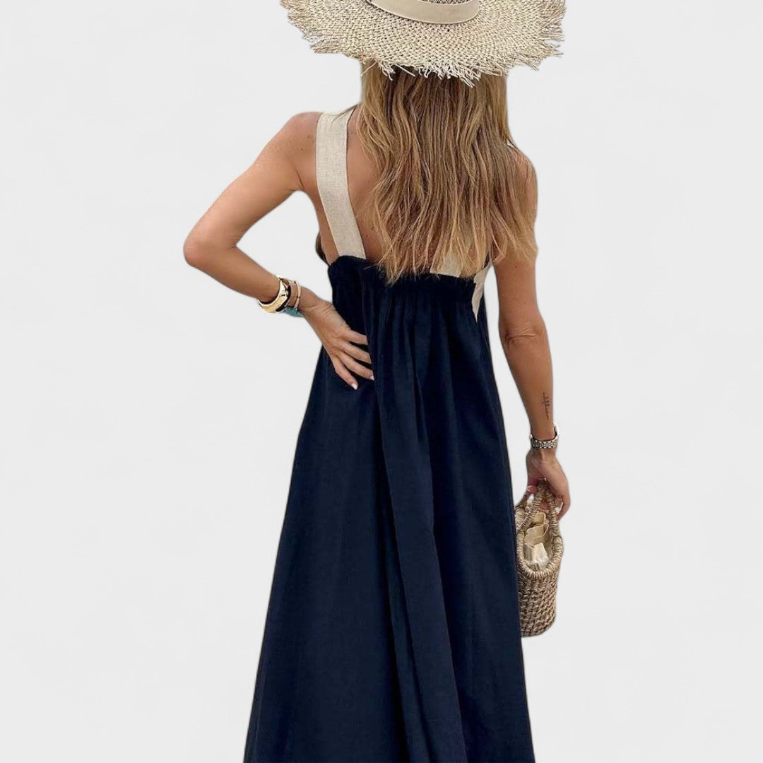 Fabiola | Vestido maxi elegante para mujer de verano