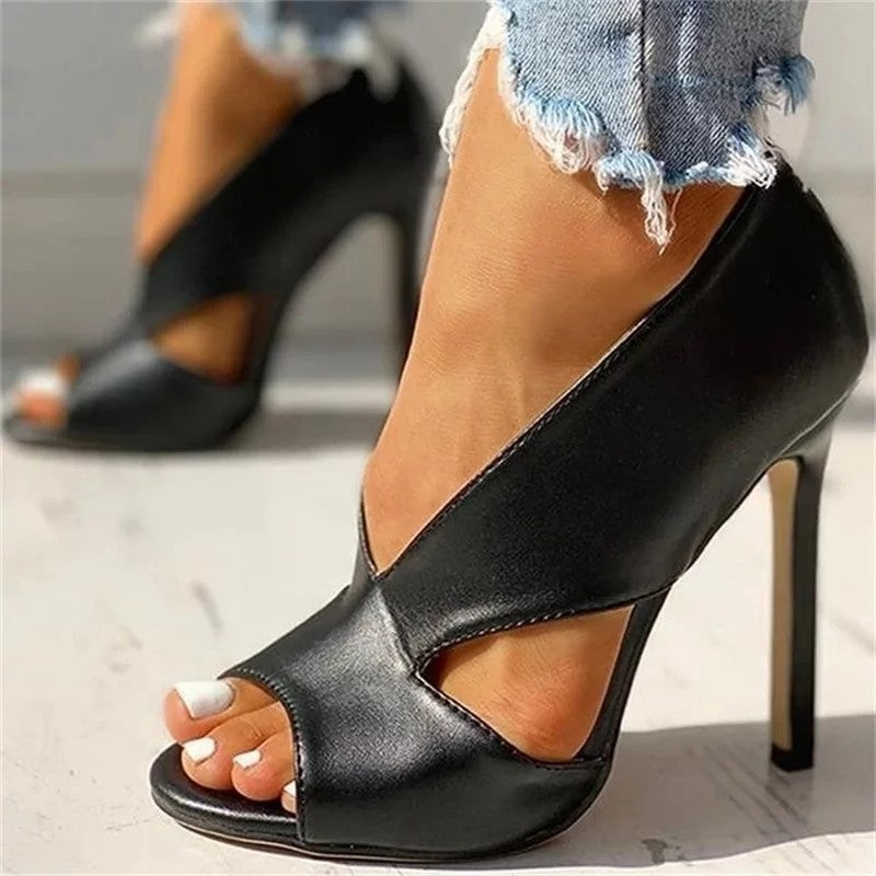 Abril | Orthopedic sandals with high heel and open design
