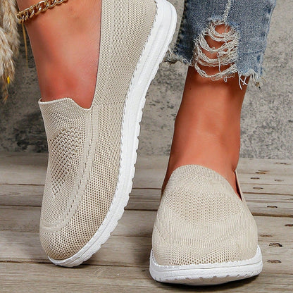 Claria | Zapatillas casual para mujer sin cordones con tejido transpirable