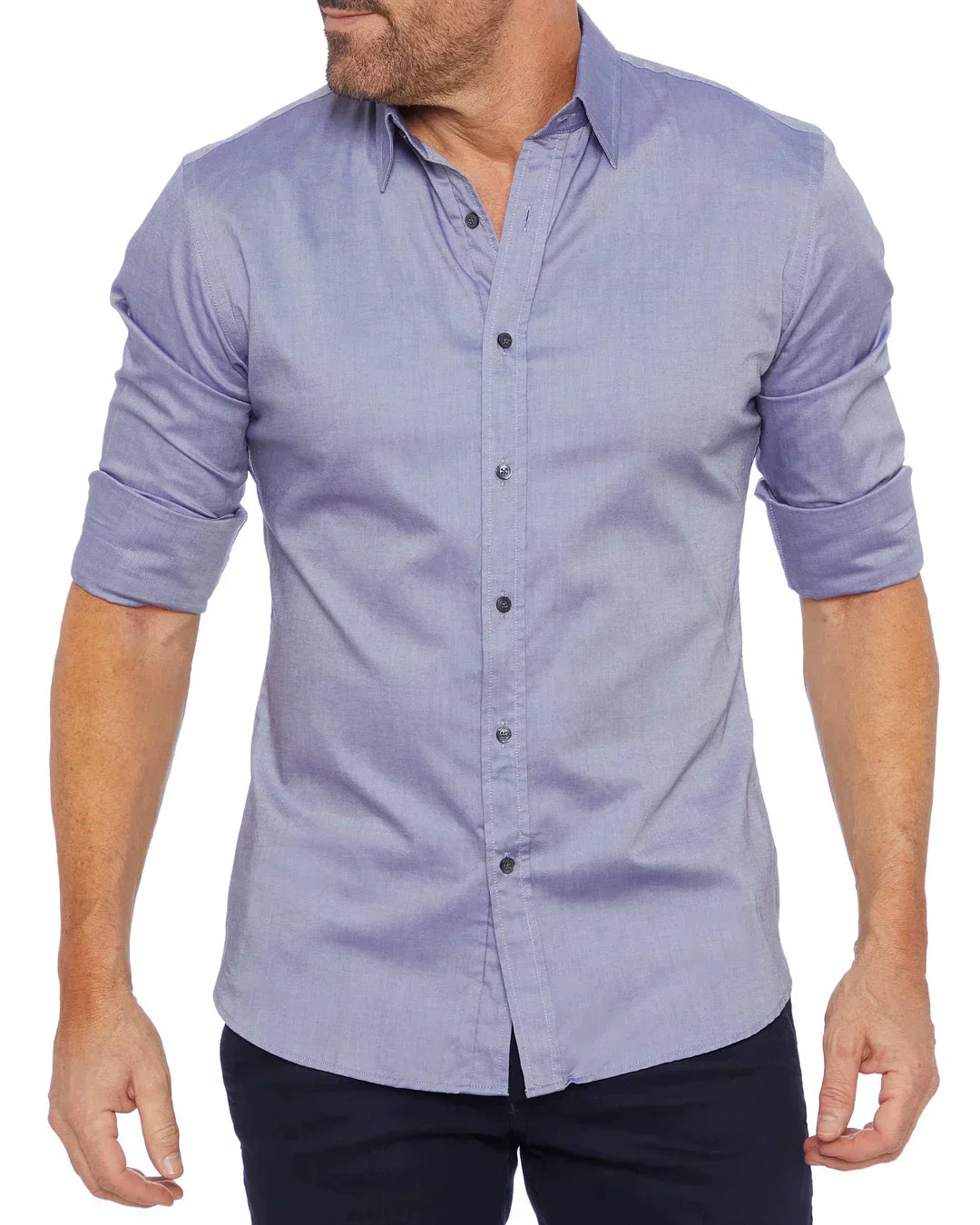 Mateo | Long-sleeve shirt with zip-up classic collar