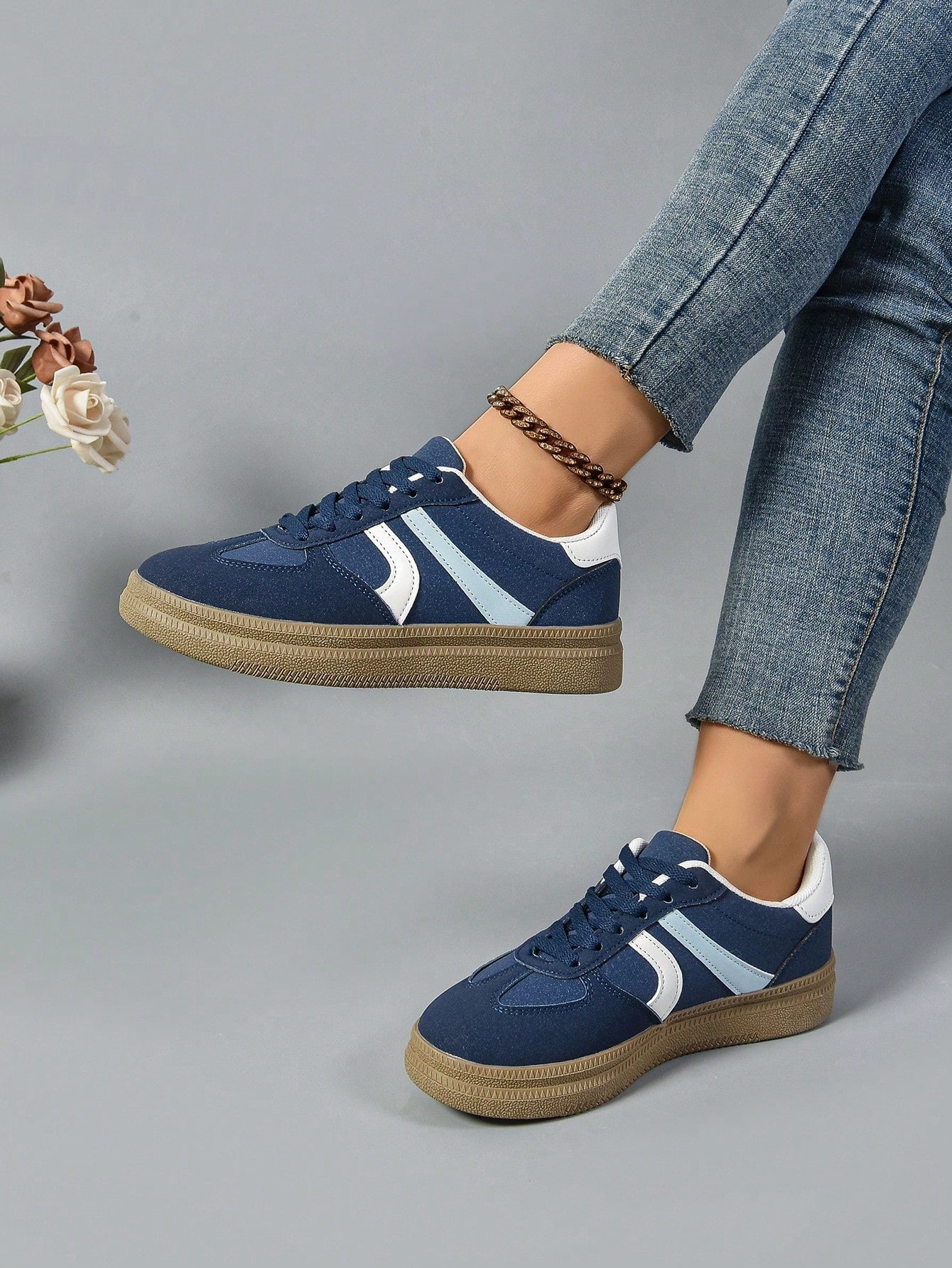 Laura | Baskets à imprimé léopard avec lacets