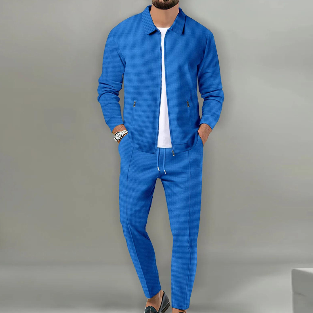 Aureliano | Men's Set with Bomber Jacket and Comfortable Stretch Pants | Sporty