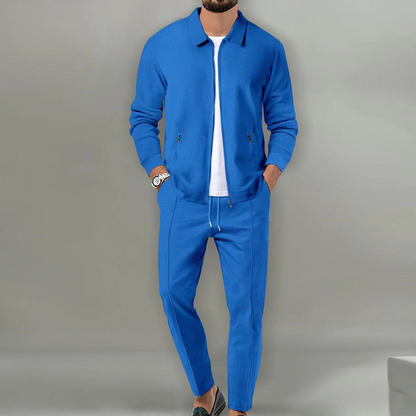 Aureliano | Men's Set with Bomber Jacket and Comfortable Stretch Pants | Sporty