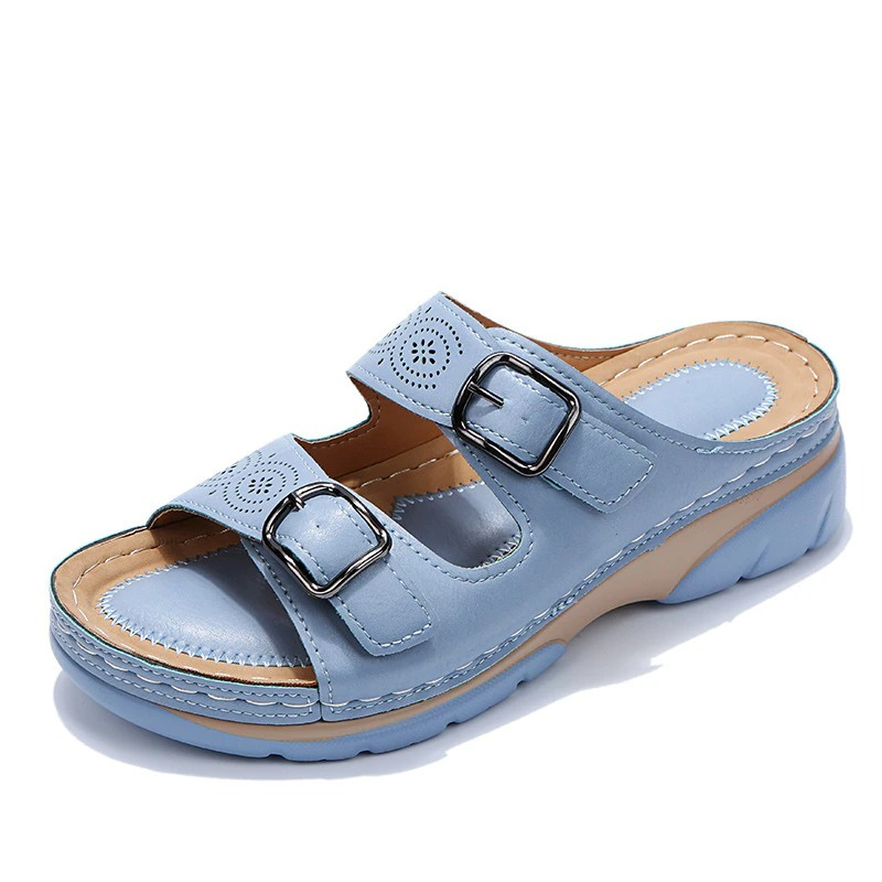 Sara | Orthopedic sandals for women with double adjustable buckle