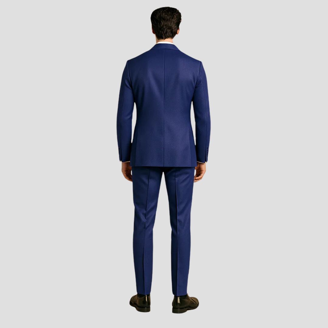 Alberto | Dreiteiliger Herrenanzug mit Slim-Fit-Schnitt und Smokingjacke