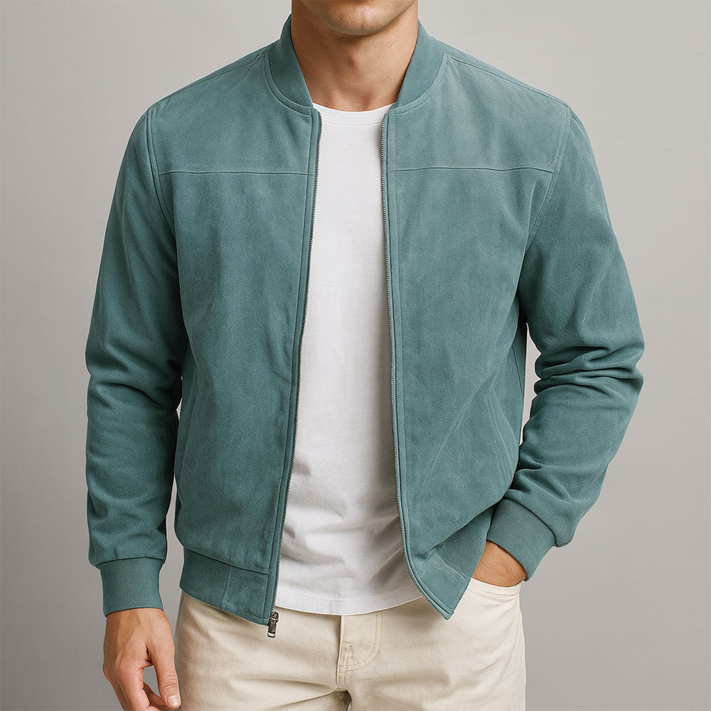 Tadeo | Chaqueta minimalista con cremallera y puños rectos