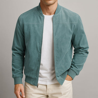 Tadeo | Chaqueta minimalista con cremallera y puños rectos