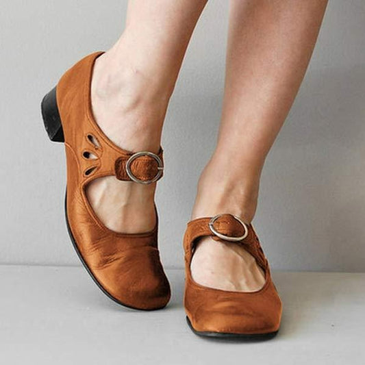 Laia | Damen-Mary-Jane-Frühling-Schuhe mit Schnalle  