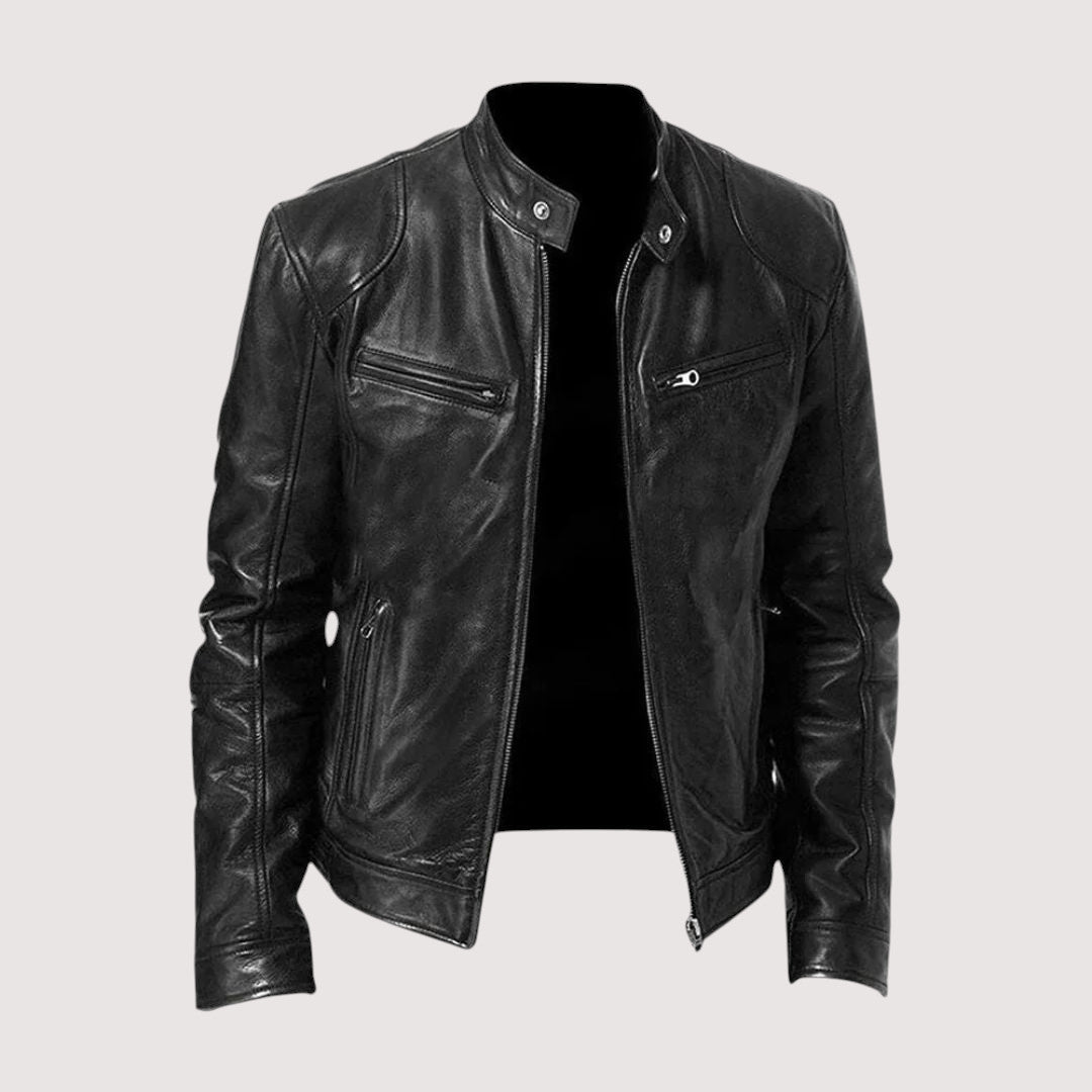 Mark | Slim-fit Zip-up Biker Jacket