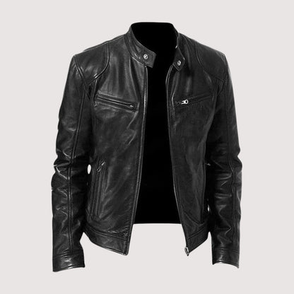 Mark | Slim-fit Zip-up Biker Jacket