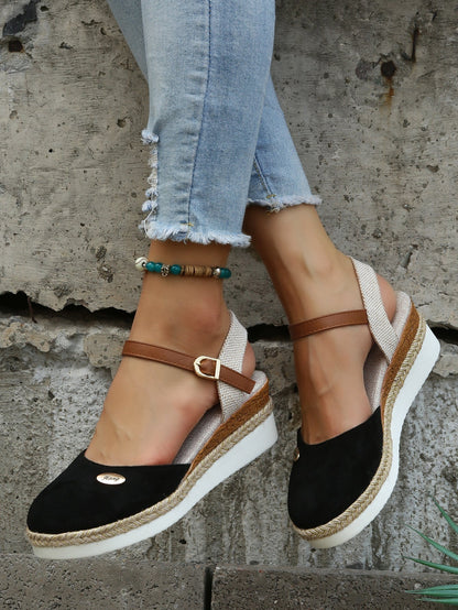 Gracia | Espadrilles für Damen mit Plateau und metallischem Detail  