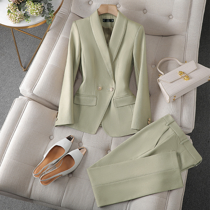 Amparo | Damenanzug mit gekreuztem Blazer und Hose  