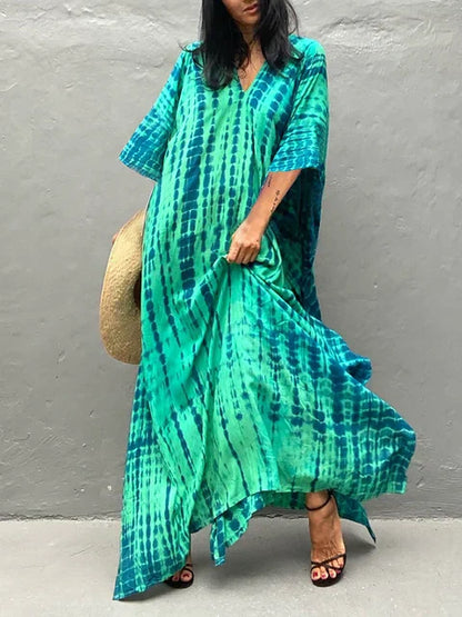 Katy | Robe longue caftan d'été pour femme