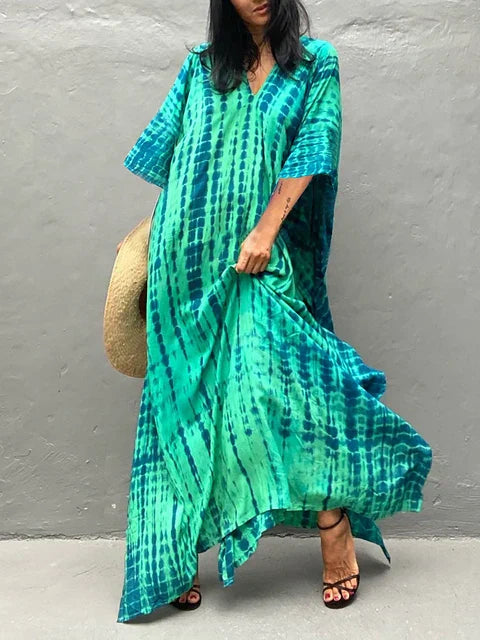 Katy | Vestido caftán largo de verano para mujer